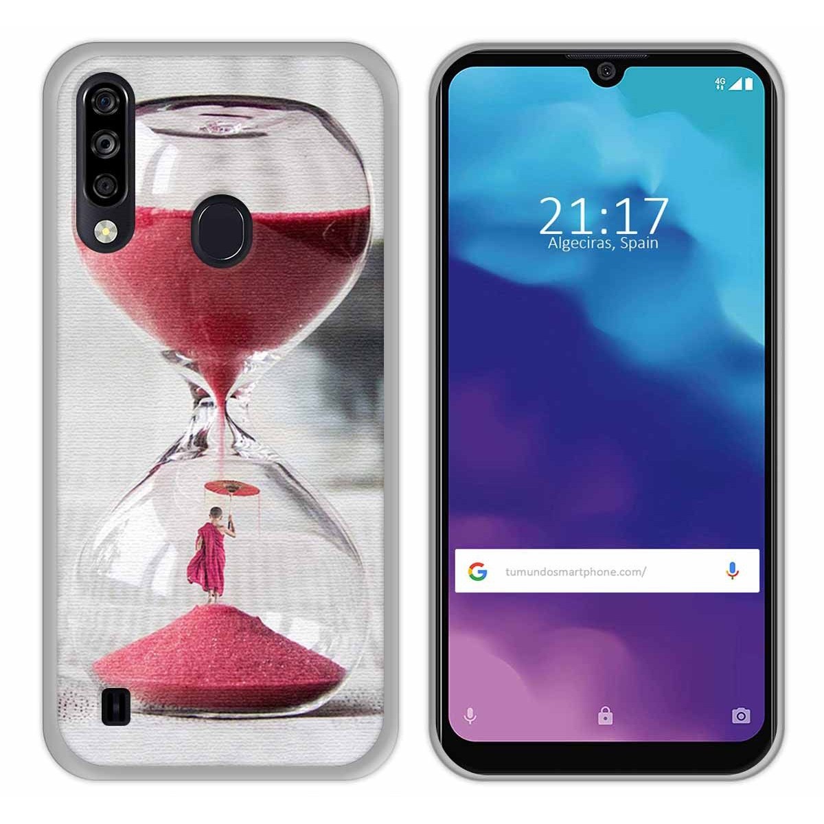 Funda Gel Tpu para ZTE Blade A7 2020 diseño Reloj Dibujos