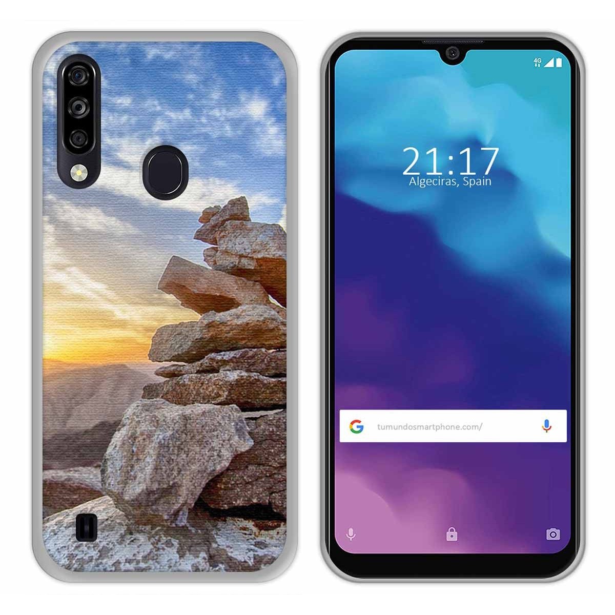 Funda Gel Tpu para ZTE Blade A7 2020 diseño Sunset Dibujos