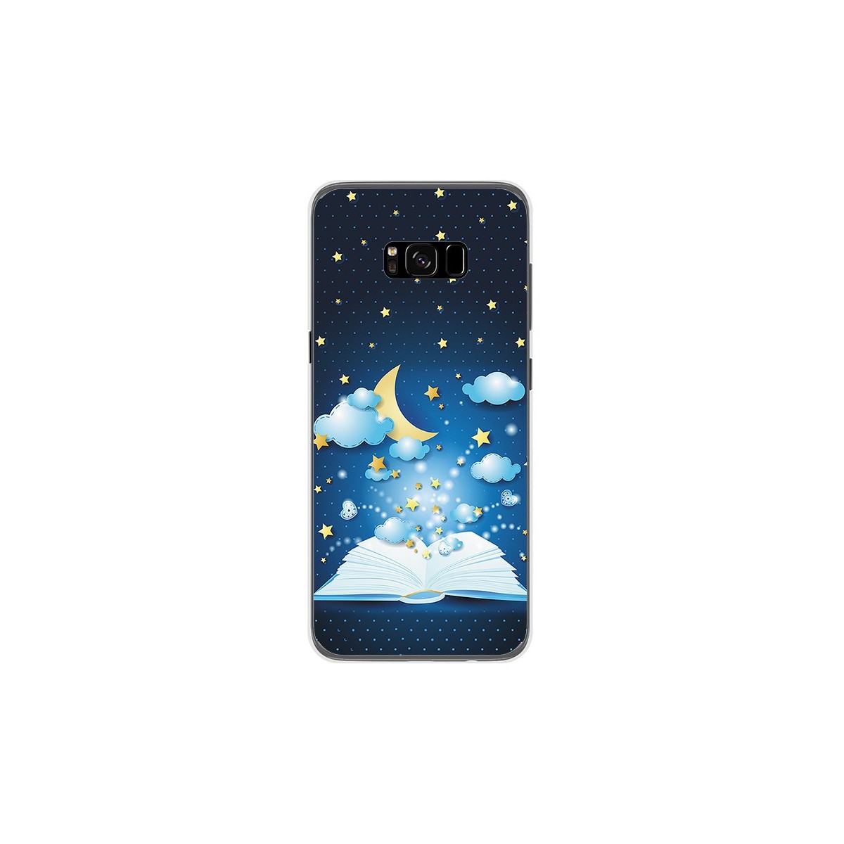 Funda Gel Tpu para Samsung Galaxy S8 Plus Diseño Libro Cuentos Dibujos