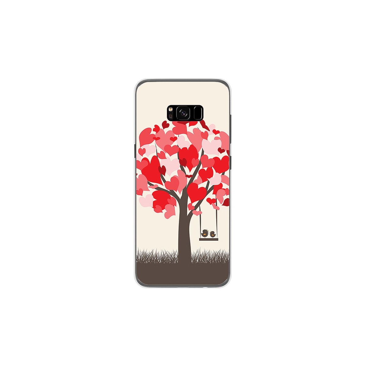 Funda Gel Tpu para Samsung Galaxy S8 Plus Diseño Pajaritos Dibujos