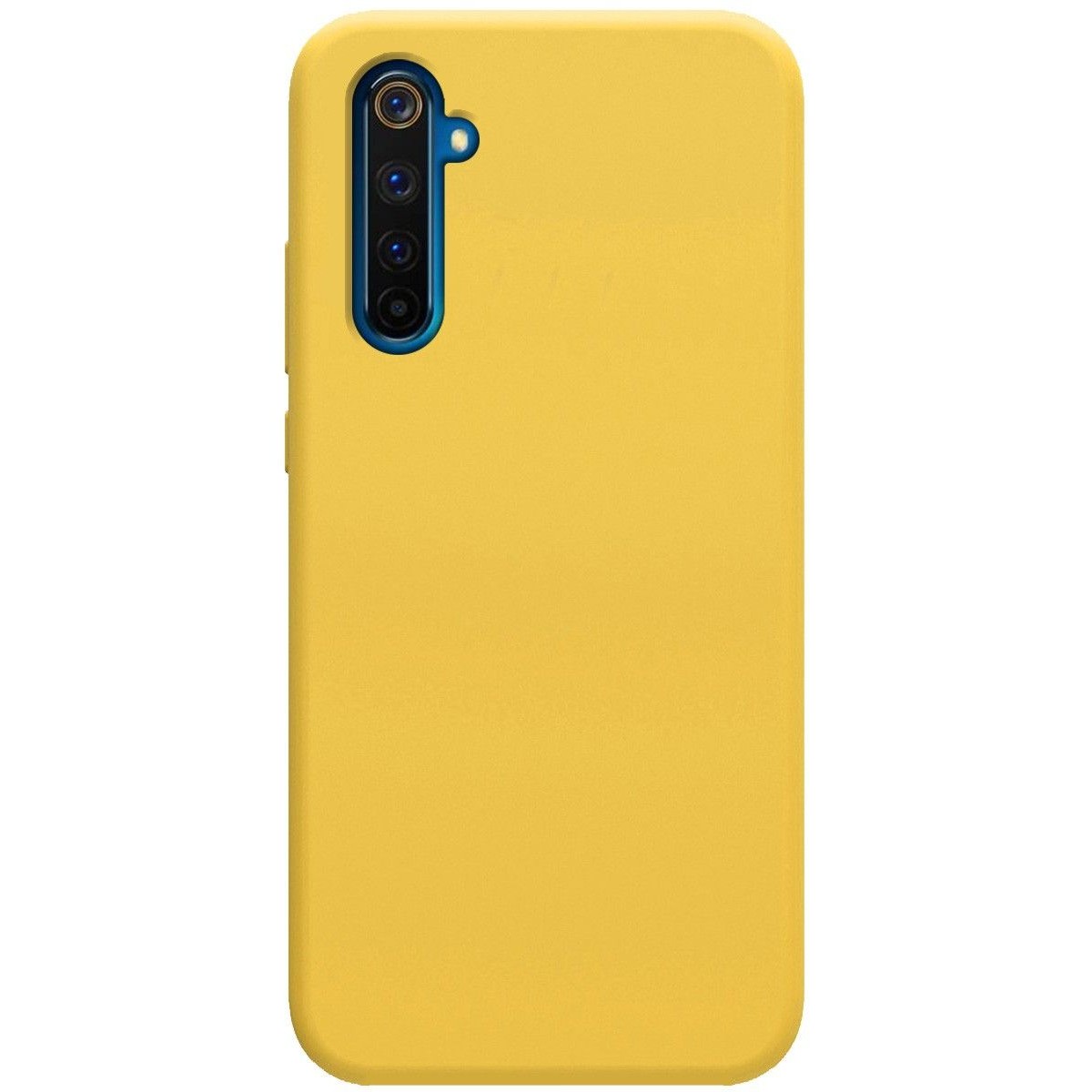 Funda Silicona Líquida Ultra Suave para Realme 6 Pro color Amarilla