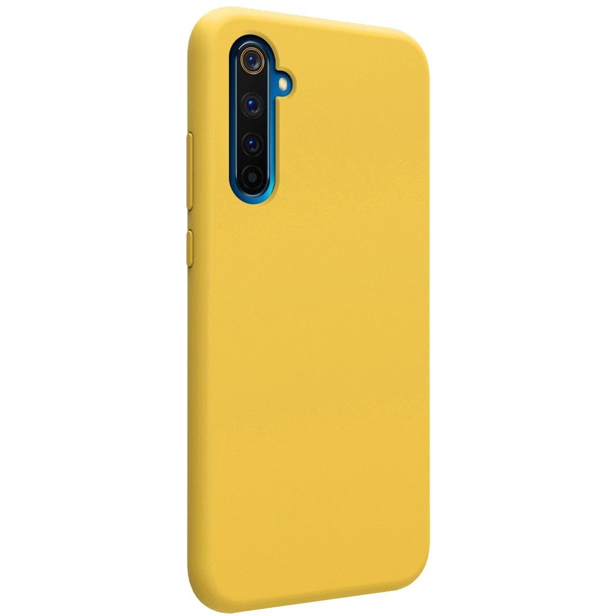 Funda Silicona Líquida Ultra Suave para Realme 6 Pro color Amarilla