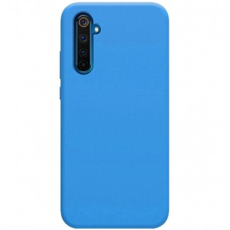 Funda Silicona Líquida Ultra Suave para Realme 6 Pro color Azul