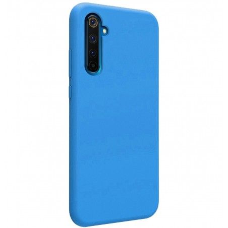 Funda Silicona Líquida Ultra Suave para Realme 6 Pro color Azul