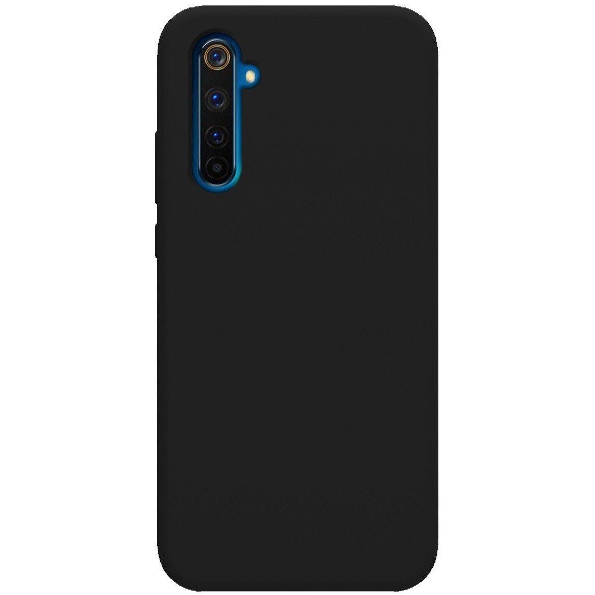 Funda Silicona Líquida Ultra Suave para Realme 6 Pro color Negra