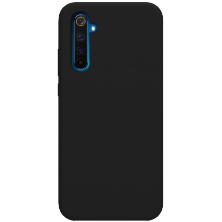 Funda Silicona Líquida Ultra Suave para Realme 6 Pro color Negra