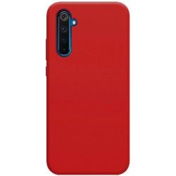 Funda Silicona Líquida Ultra Suave para Realme 6 Pro color Roja 2