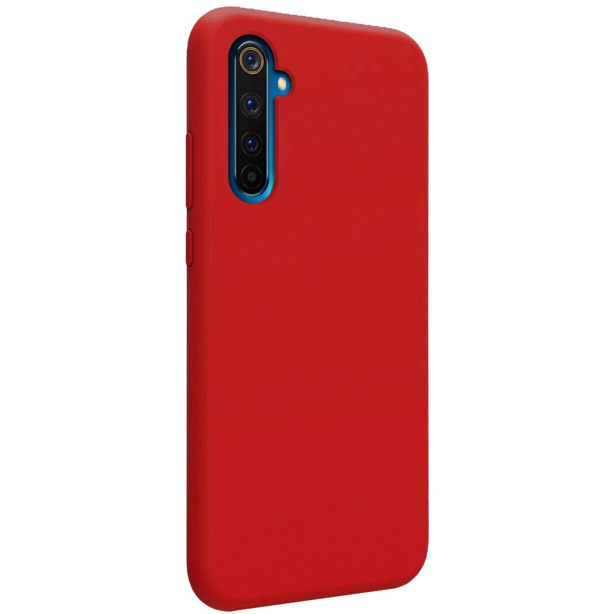 Funda Silicona Líquida Ultra Suave para Realme 6 Pro color Roja