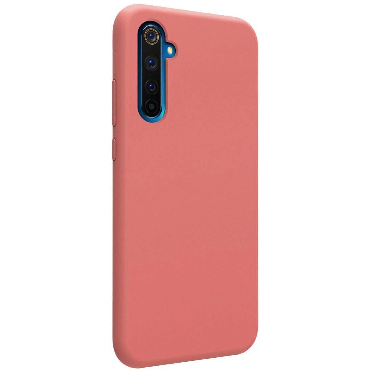 Funda Silicona Líquida Ultra Suave para Realme 6 Pro color Rosa
