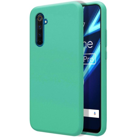 Funda Silicona Líquida Ultra Suave para Realme 6 Pro color Verde