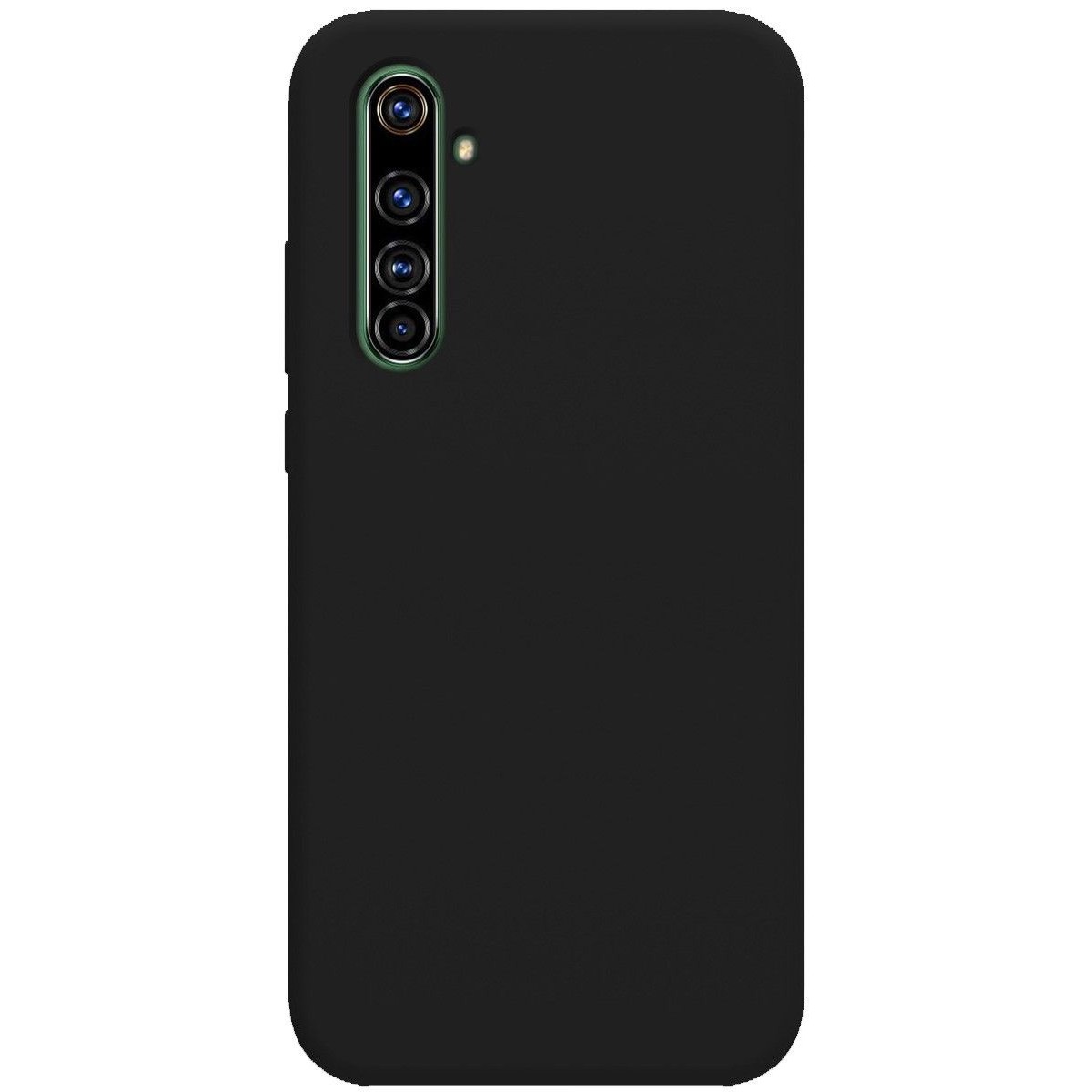Funda Silicona Líquida Ultra Suave para Realme X50 Pro 5G color Negra