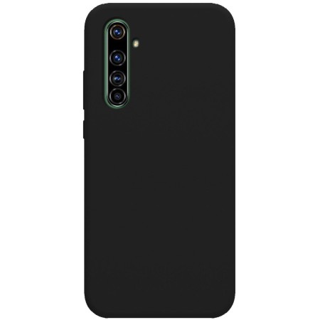 Funda Silicona Líquida Ultra Suave para Realme X50 Pro 5G color Negra