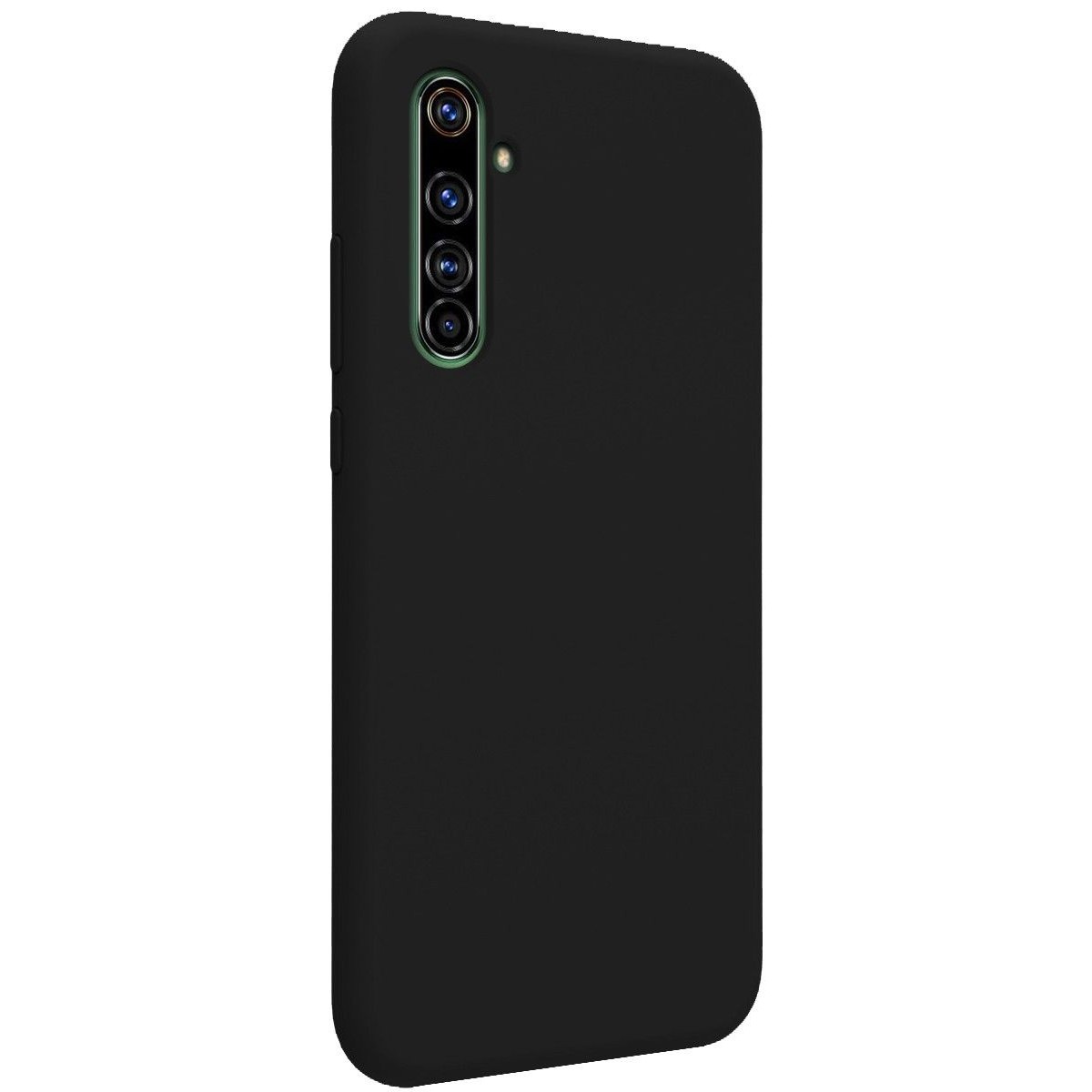 Funda Silicona Líquida Ultra Suave para Realme X50 Pro 5G color Negra