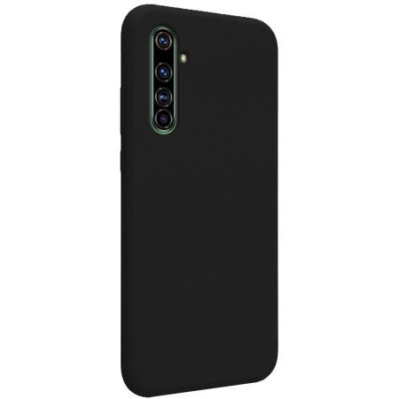 Funda Silicona Líquida Ultra Suave para Realme X50 Pro 5G color Negra