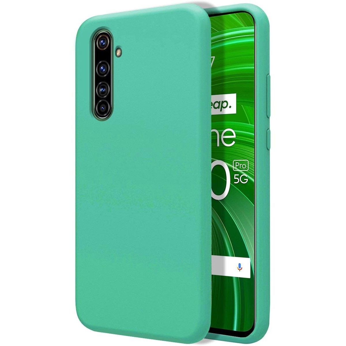 Funda Silicona Líquida Ultra Suave para Realme X50 Pro 5G color Verde