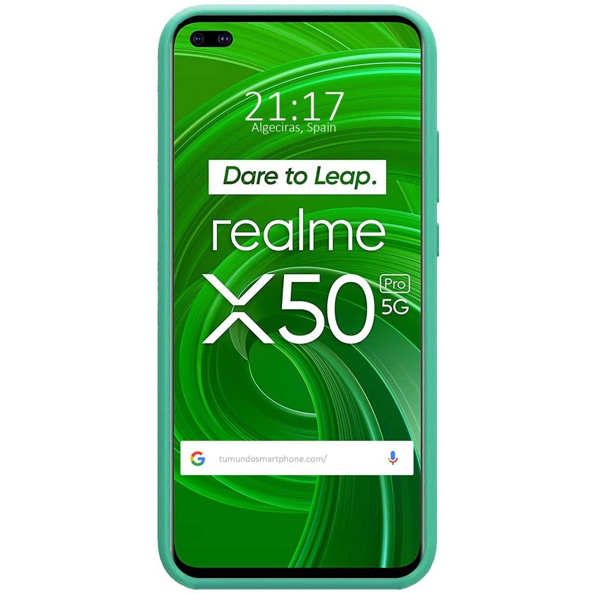 Funda Silicona Líquida Ultra Suave para Realme X50 Pro 5G color Verde