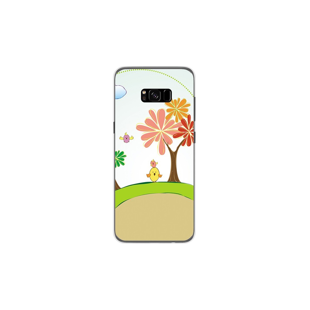 Funda Gel Tpu para Samsung Galaxy S8 Plus Diseño Primavera Dibujos