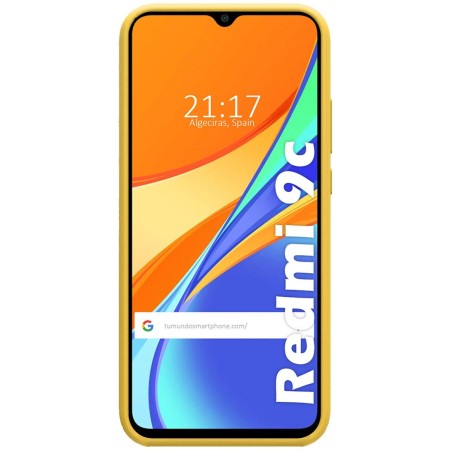 Funda Silicona Líquida Ultra Suave para Xiaomi Redmi 9C color Amarilla