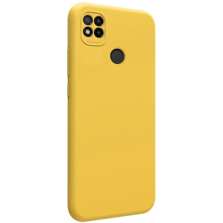 Funda Silicona Líquida Ultra Suave para Xiaomi Redmi 9C color Amarilla
