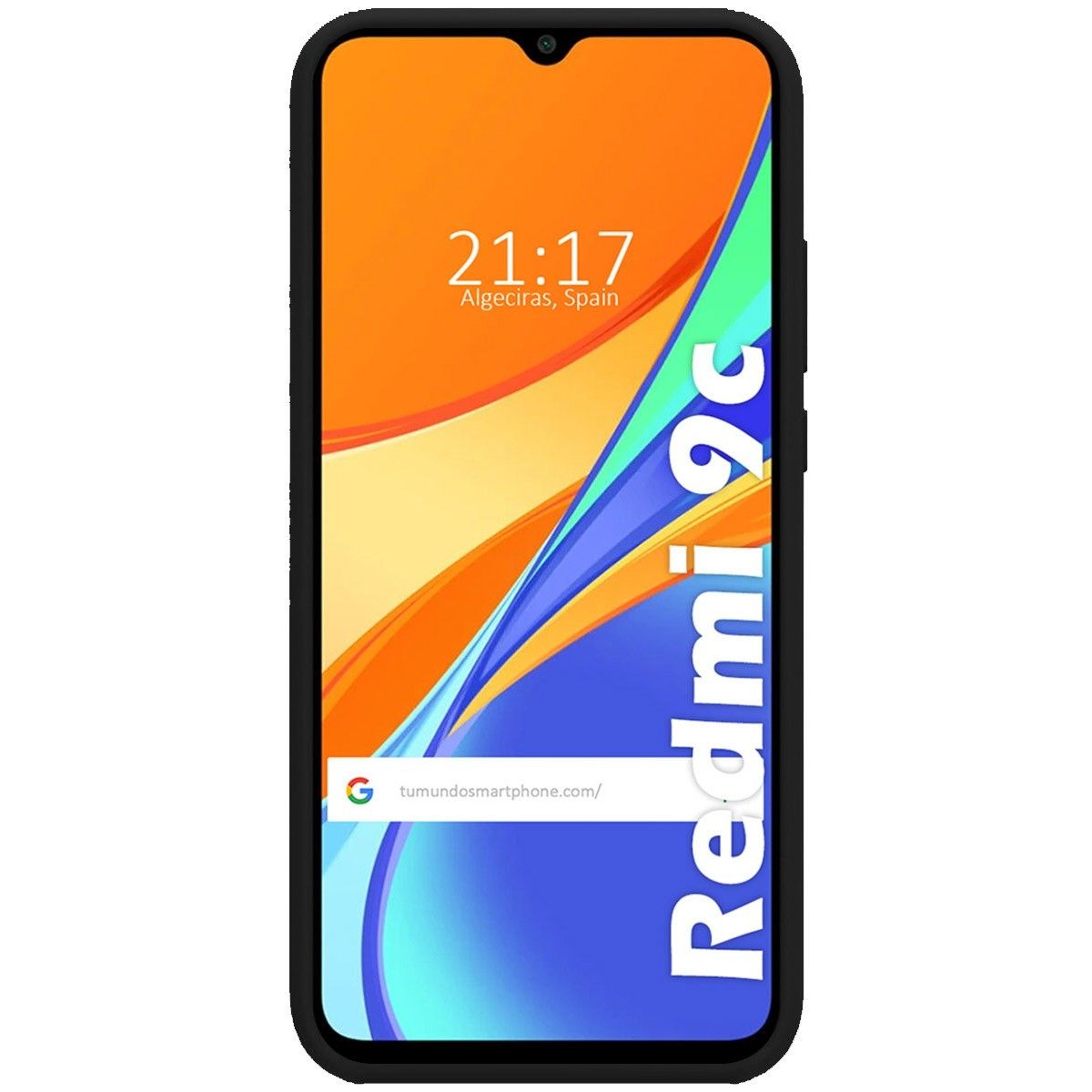 Funda Silicona Líquida Ultra Suave para Xiaomi Redmi 9C color Negra