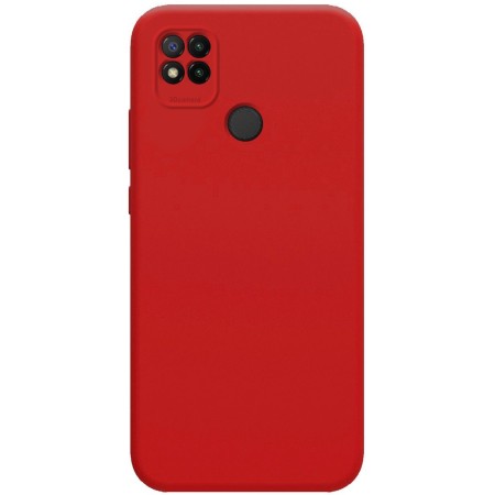 Funda Silicona Líquida Ultra Suave para Xiaomi Redmi 9C color Roja