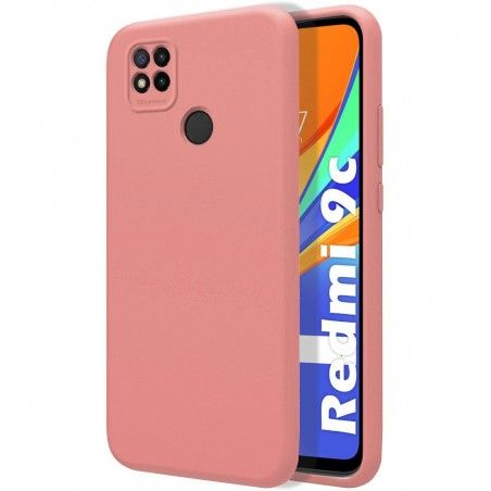 Funda Silicona Líquida Ultra Suave para Xiaomi Redmi 9C color Rosa