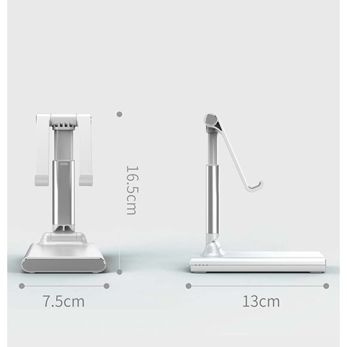 Soporte Plegable Telescópico de Escritorio para Smartphone y Tablet color Rosa