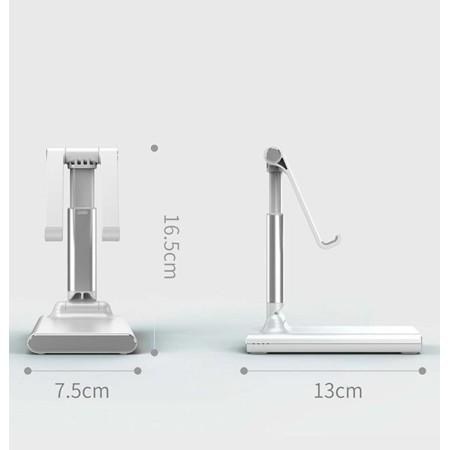 Soporte Plegable Telescópico de Escritorio para Smartphone y Tablet color Rosa