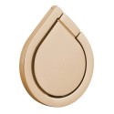 Anillo Ring Soporte Adhesivo para Móvil con forma gota de agua color Dorado