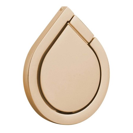 Anillo Ring Soporte Adhesivo para Móvil con forma gota de agua color Dorado