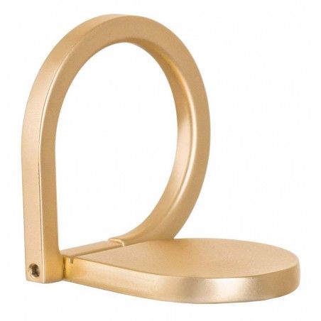 Anillo Ring Soporte Adhesivo para Móvil con forma gota de agua color Dorado