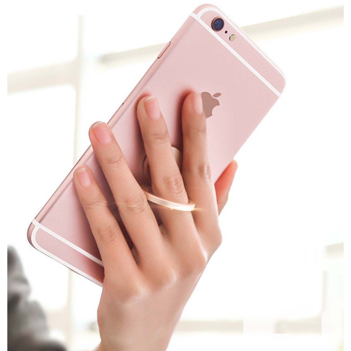 Anillo Ring Soporte Adhesivo para Móvil con forma gota de agua color Dorado