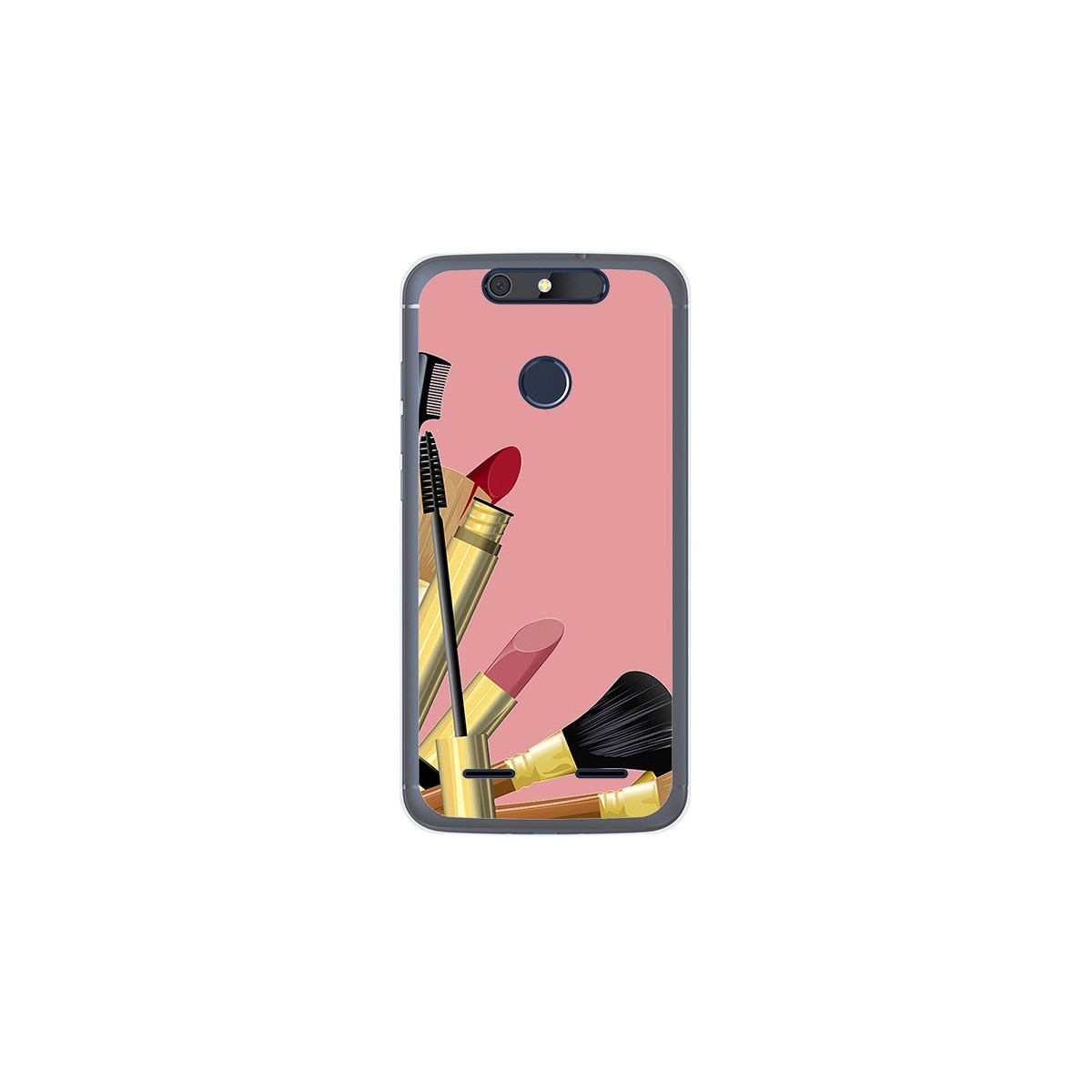 Funda Gel Tpu para Zte Blade V8 Lite Diseño Brochas Dibujos