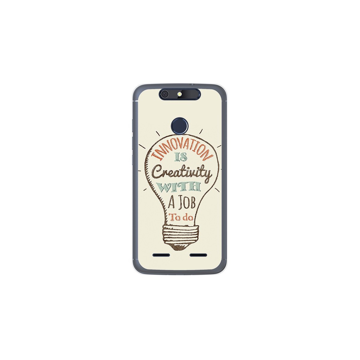 Funda Gel Tpu para Zte Blade V8 Lite Diseño Creativity Dibujos
