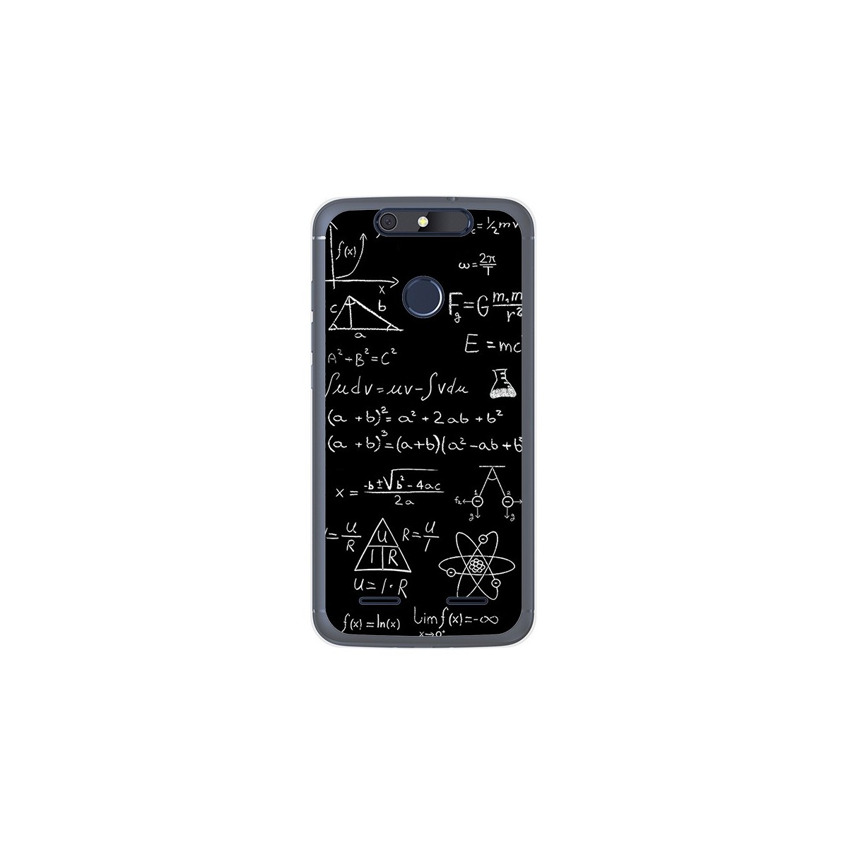 Funda Gel Tpu para Zte Blade V8 Lite Diseño Formulas Dibujos
