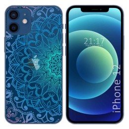 Funda Gel Transparente para Iphone 12 / 12 Pro (6.1) diseño Mandala Dibujos