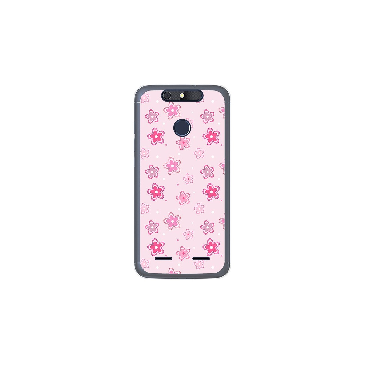 Funda Gel Tpu para Zte Blade V8 Lite Diseño Flores Dibujos