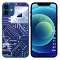 Funda Gel Tpu para Iphone 12 / 12 Pro (6.1) diseño Circuito Dibujos