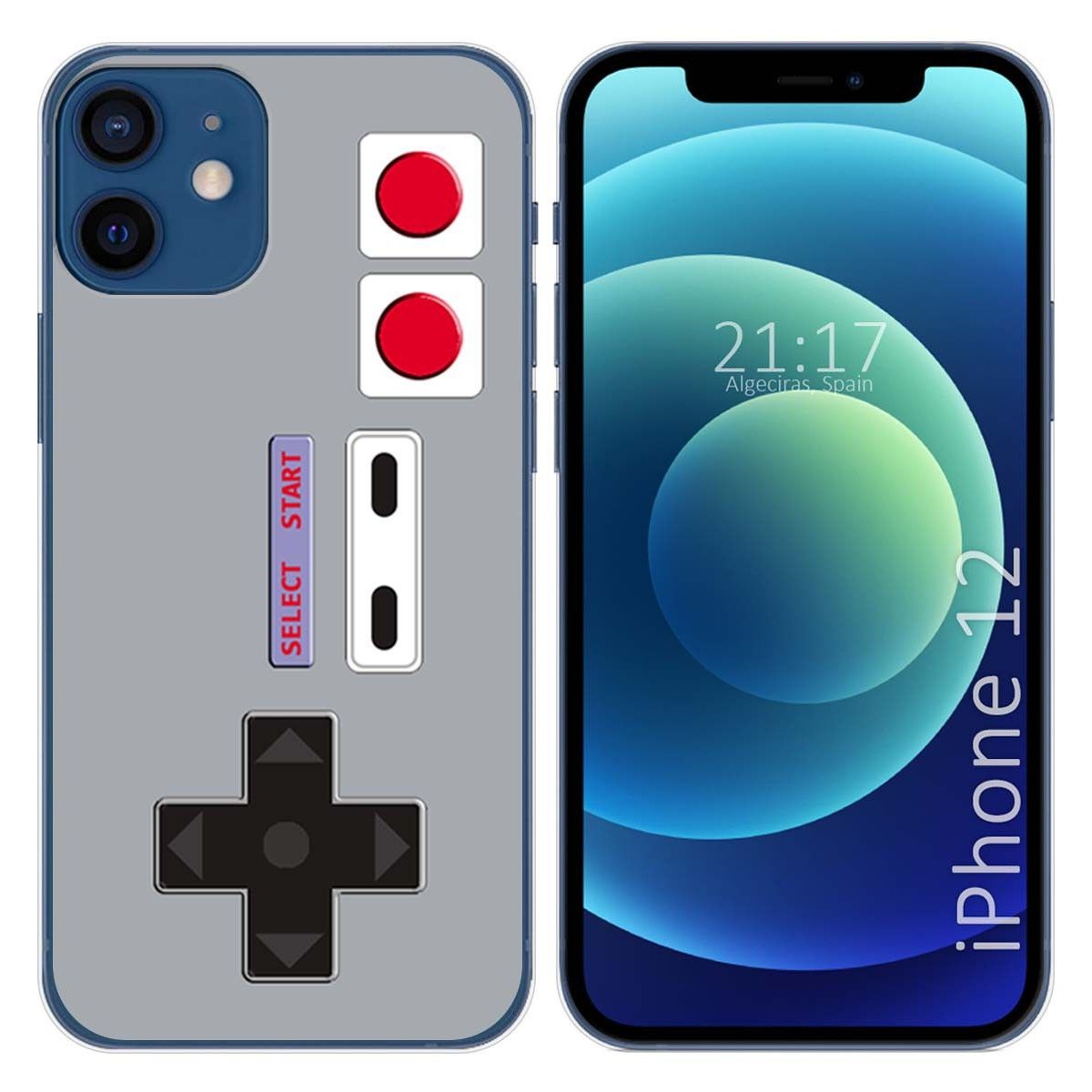 Funda Gel Tpu para Iphone 12 / 12 Pro (6.1) diseño Consola Dibujos