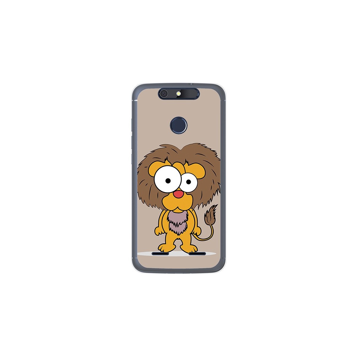 Funda Gel Tpu para Zte Blade V8 Lite Diseño Leon Dibujos