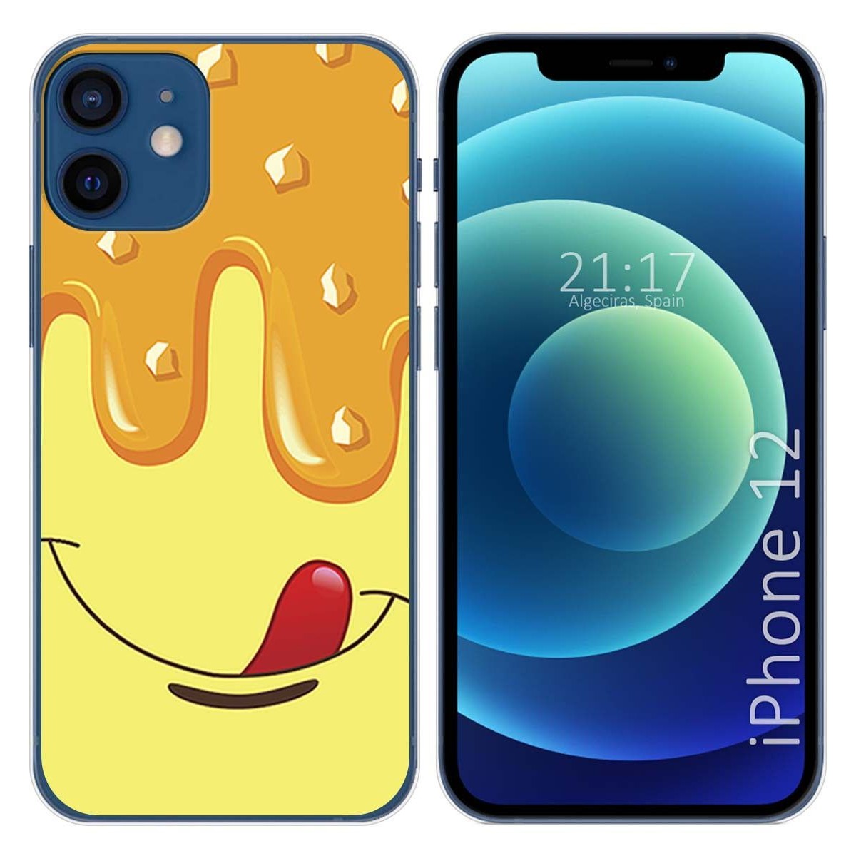 Funda Gel Tpu para Iphone 12 / 12 Pro (6.1) diseño Helado Vainilla Dibujos