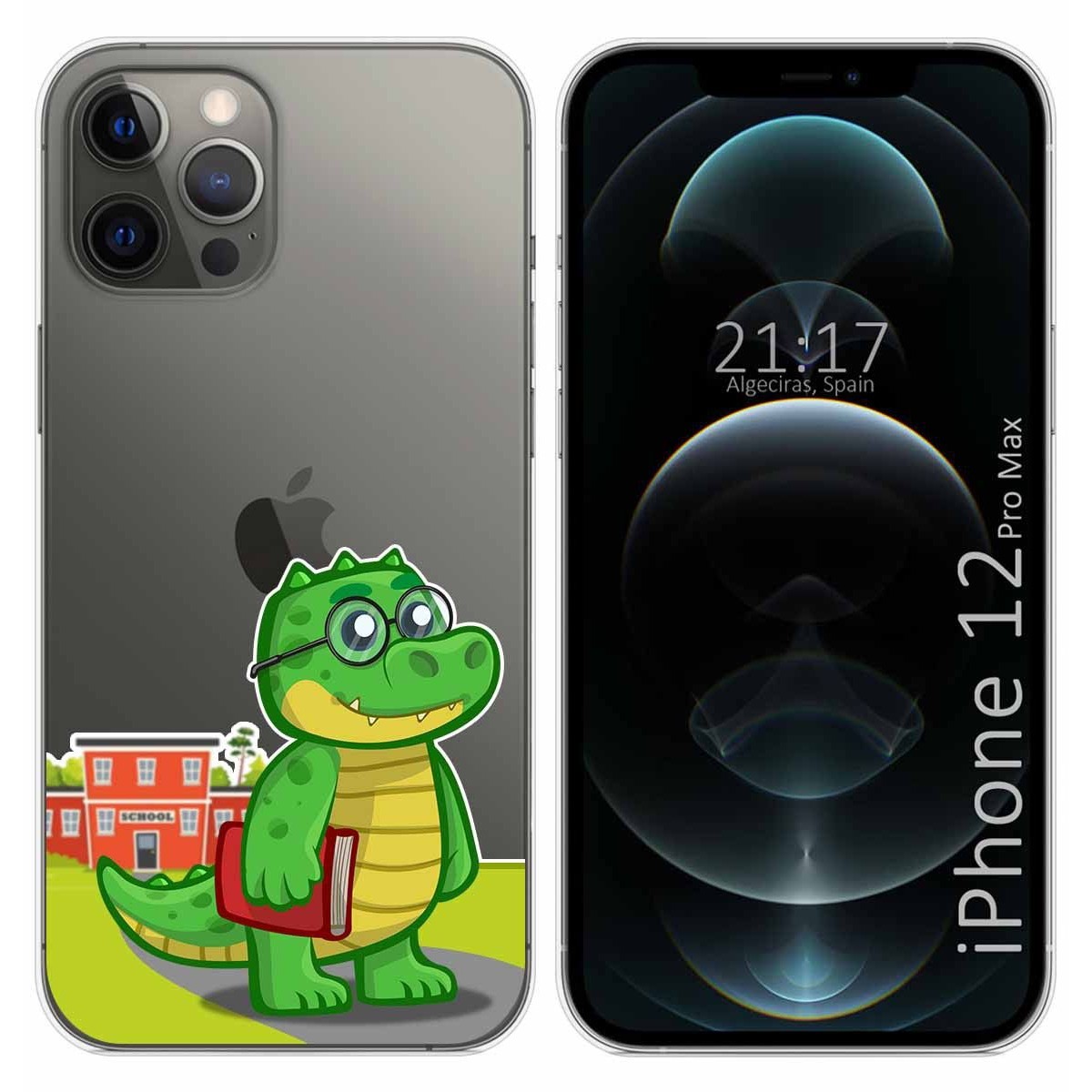 Funda Gel Transparente para Iphone 12 Pro Max (6.7) diseño Coco Dibujos