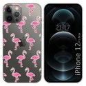 Funda Gel Transparente para Iphone 12 Pro Max (6.7) diseño Flamenco Dibujos