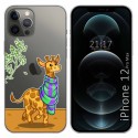 Funda Gel Transparente para Iphone 12 Pro Max (6.7) diseño Jirafa Dibujos