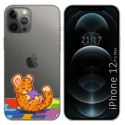 Funda Gel Transparente para Iphone 12 Pro Max (6.7) diseño Leopardo Dibujos