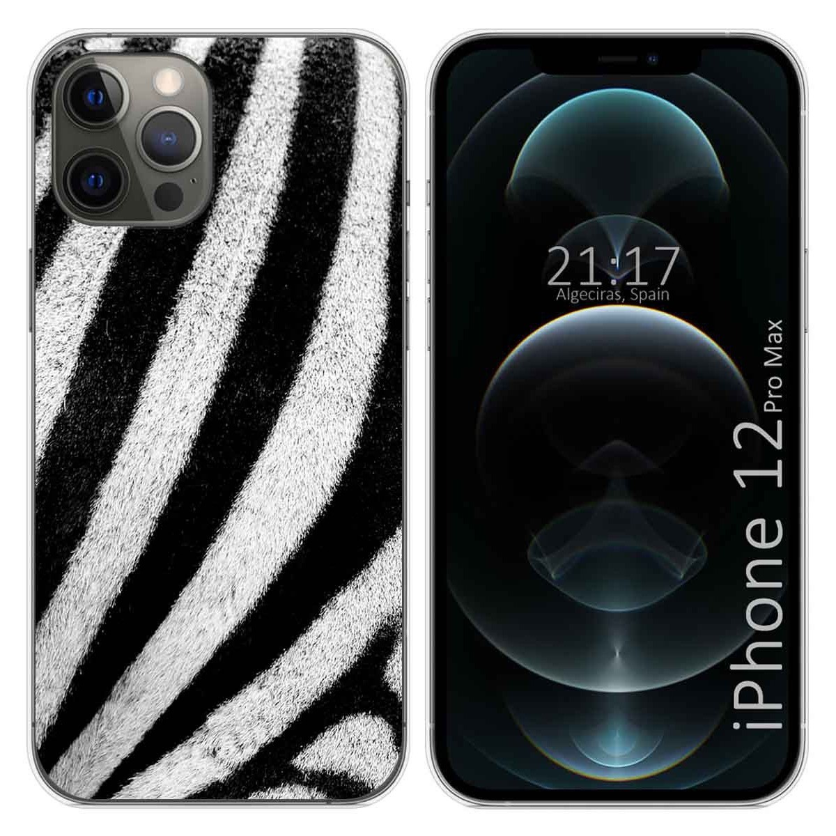 Funda Gel Tpu para Iphone 12 Pro Max (6.7) diseño Animal 02 Dibujos