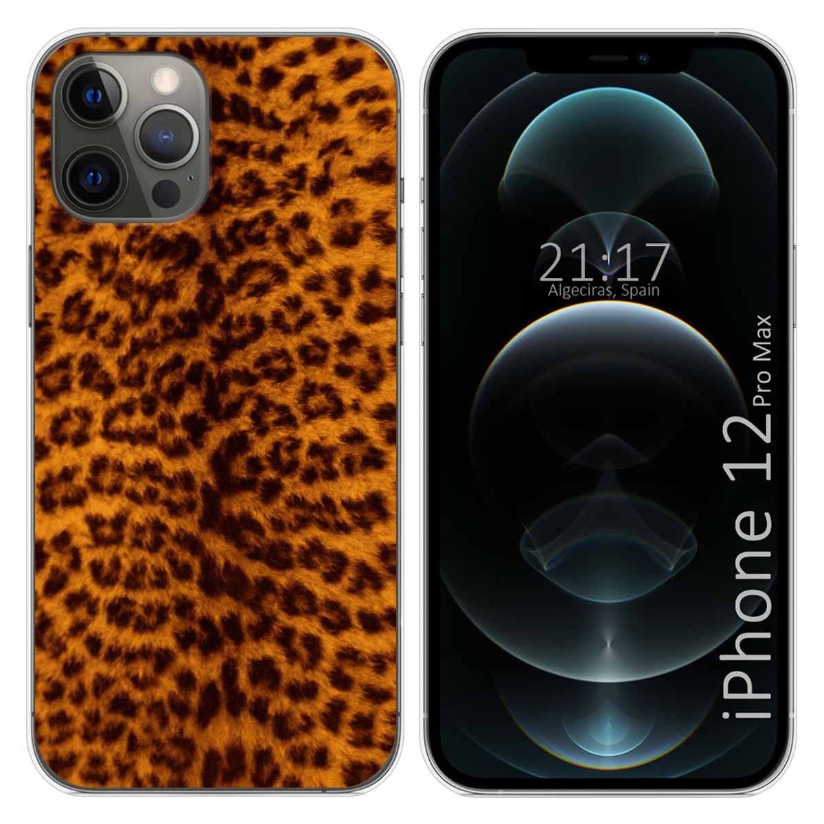Funda Gel Tpu para Iphone 12 Pro Max (6.7) diseño Animal 03 Dibujos