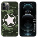 Funda Gel Tpu para Iphone 12 Pro Max (6.7) diseño Camuflaje 01 Dibujos