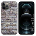 Funda Gel Tpu para Iphone 12 Pro Max (6.7) diseño Ladrillo 02 Dibujos