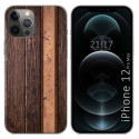 Funda Gel Tpu para Iphone 12 Pro Max (6.7) diseño Madera 05 Dibujos
